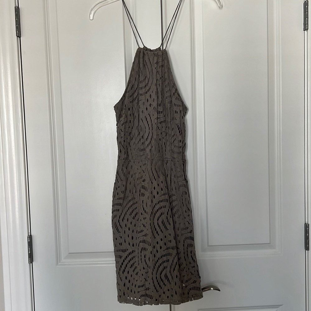 Misguided gray lace dress